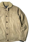 Banana Republic Shearling Collar Leather Jacket | Estimated Size L | Made in China 🇨🇳