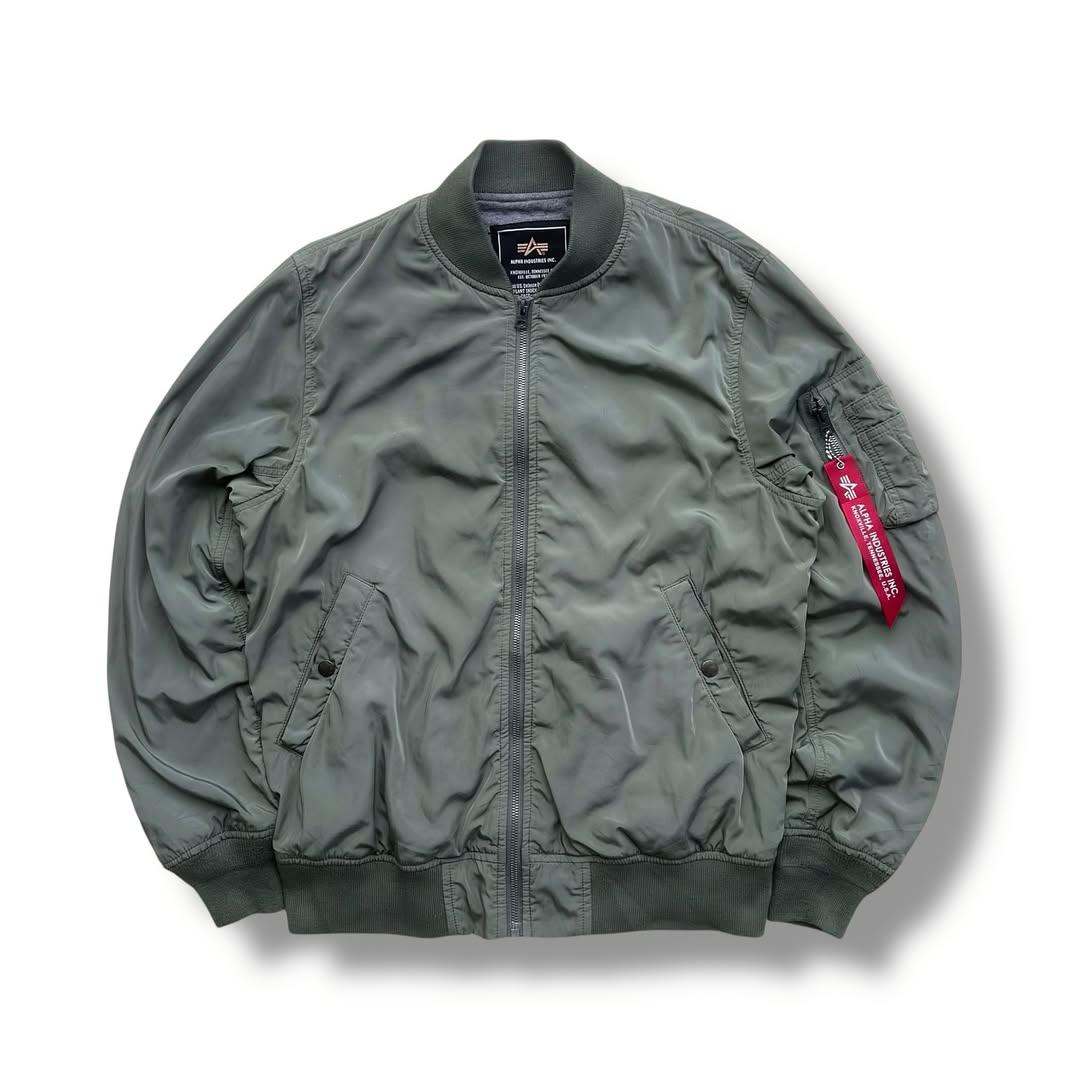Alpha Industries MA-1 Flight Jacket | Large | Made in USA 🇺🇸
