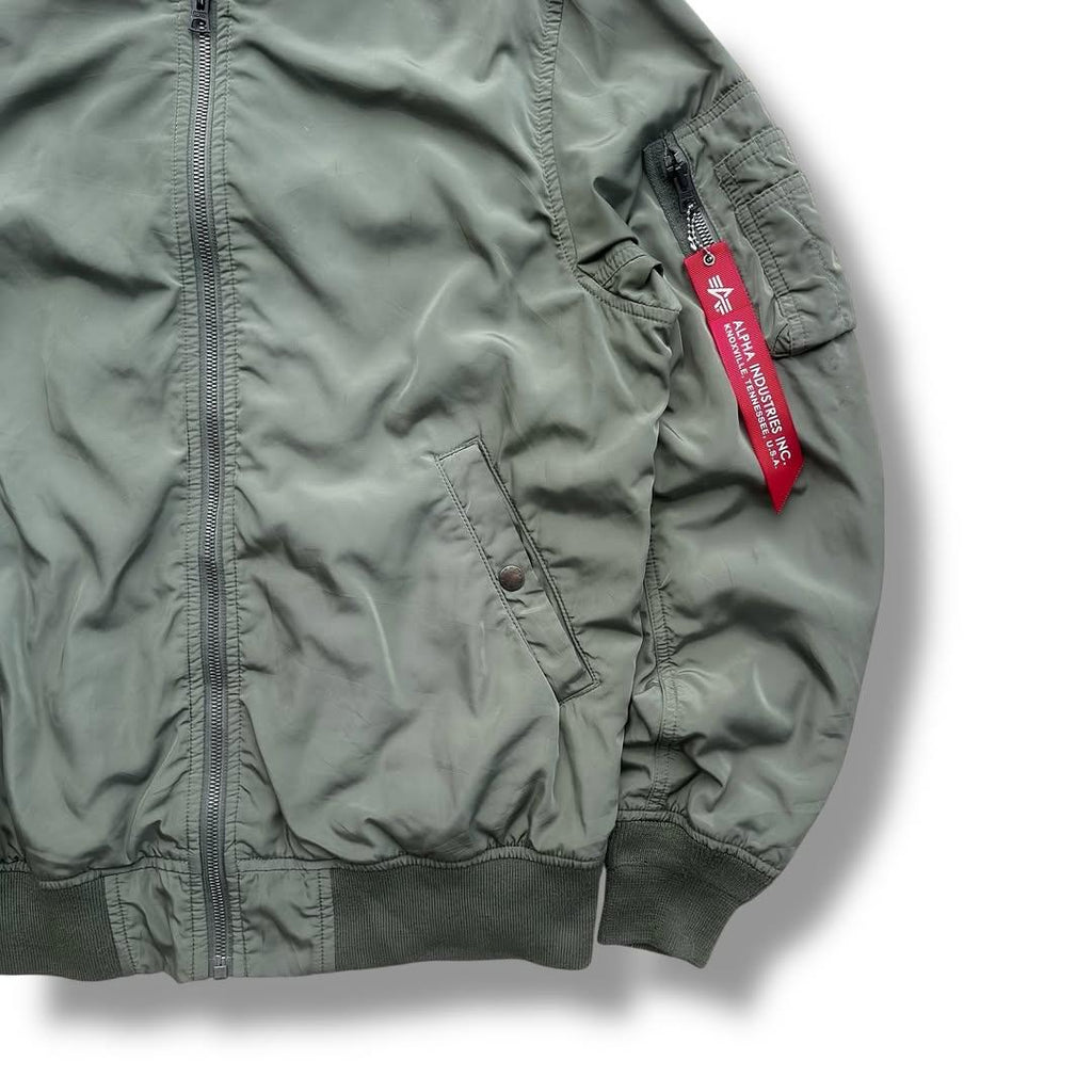 Alpha Industries MA-1 Flight Jacket | Large | Made in USA 🇺🇸