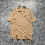 Burberrys Embroidered Crest Polo Shirt | M | Made in England 🇬🇧