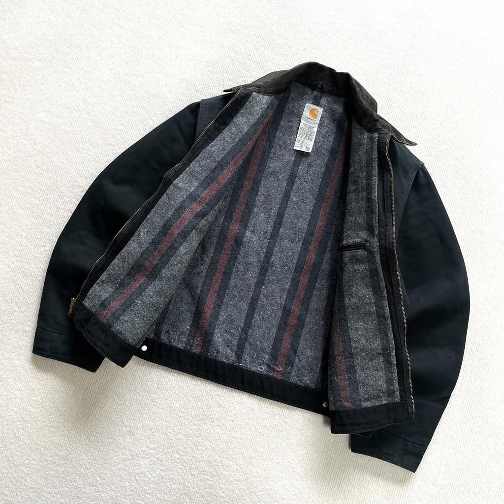 Carhartt Duck Detroit Jacket J01 BLK | 44 Regular | Made in USA 🇺🇸