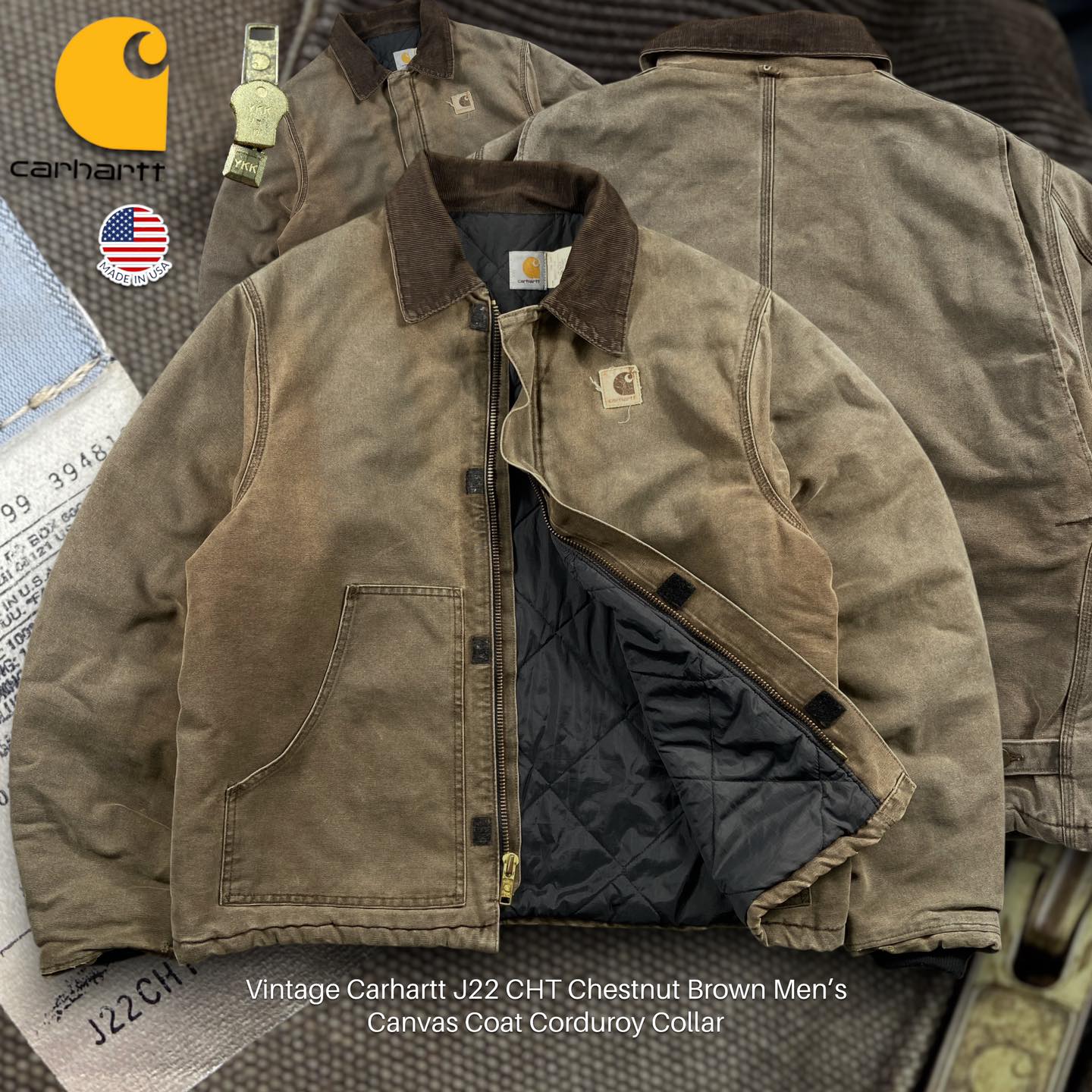 Carhartt J22 CHT Canvas Coat | Tall Large | Made in USA 🇺🇸