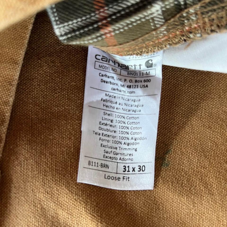 Carhartt Work Pants B11 BRN | W31 L30 | Made in Nicaragua 🇳🇮