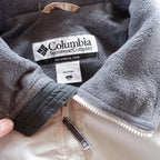 Columbia Beige Fleece-Lined Jacket | Size L | Made in China 🇨🇳