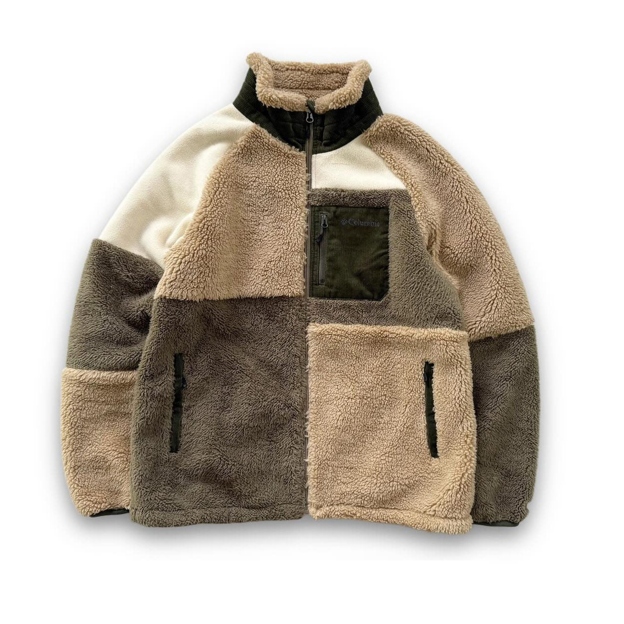Columbia Fleece Patchwork Jacket | M | Made in China 🇨🇳
