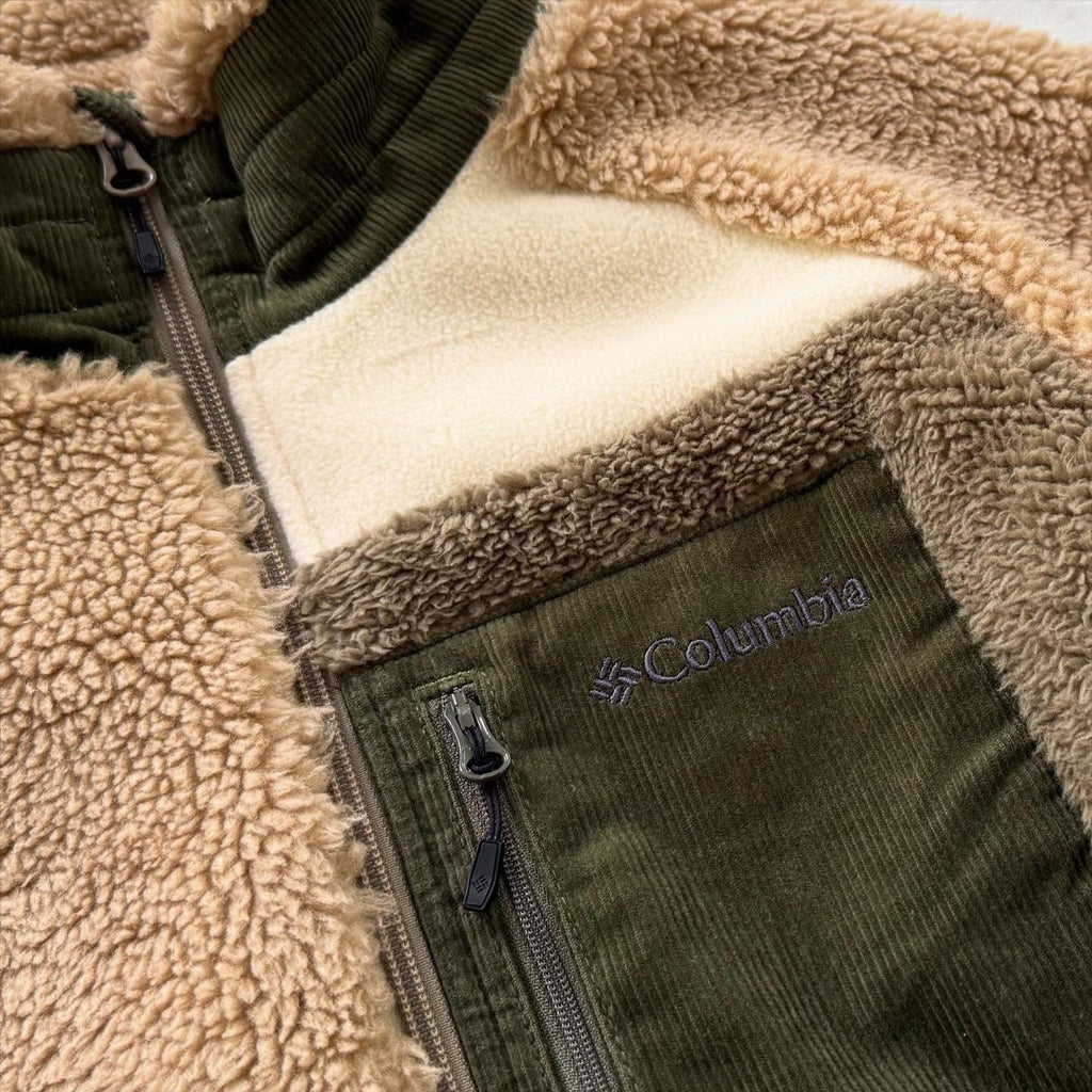 Columbia Fleece Patchwork Jacket | M | Made in China 🇨🇳