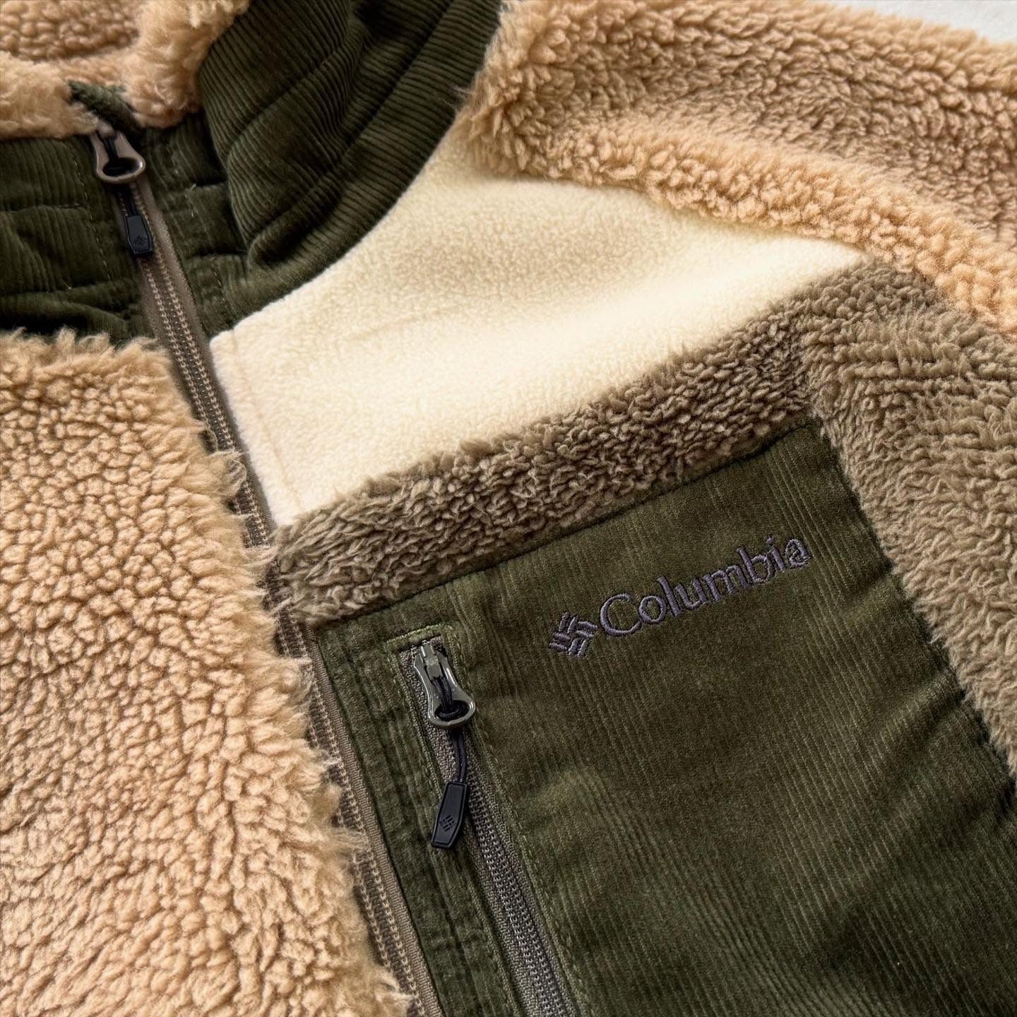 Columbia Fleece Patchwork Jacket | M | Made in China 🇨🇳