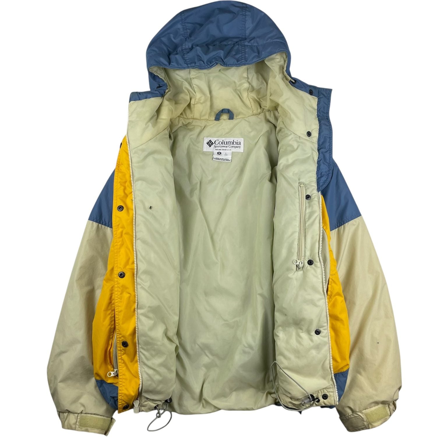 Columbia Sportswear Colorblock Hooded Jacket | Size M | Made in Sri Lanka 🇱🇰