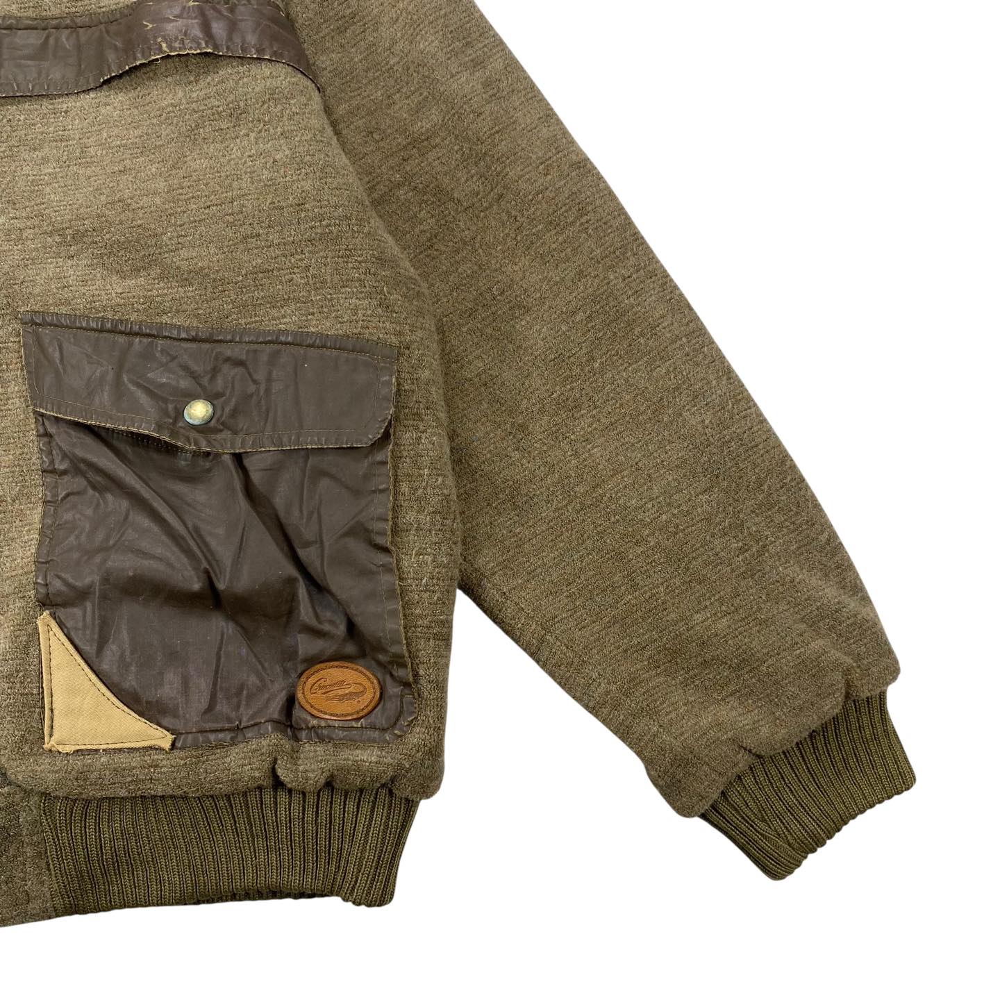 Crocodile Vintage Panel Wool Jacket | Size M | Made in Korea 🇰🇷