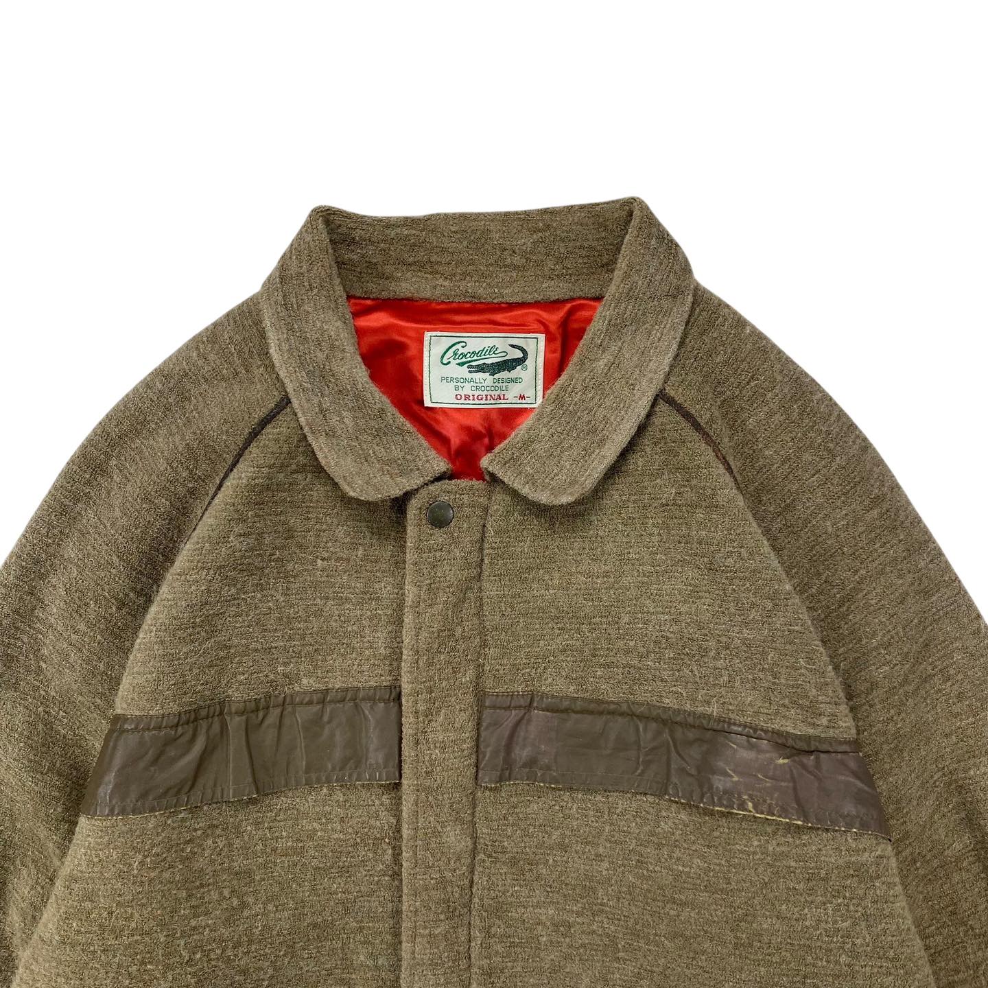 Crocodile Vintage Panel Wool Jacket | Size M | Made in Korea 🇰🇷