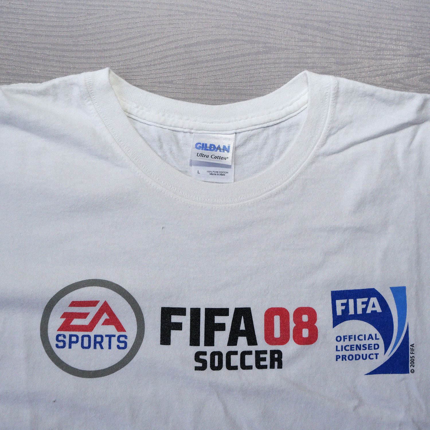 Gildan FIFA 08 Soccer Promo Tee | Size L | Official EA Sports Licensed