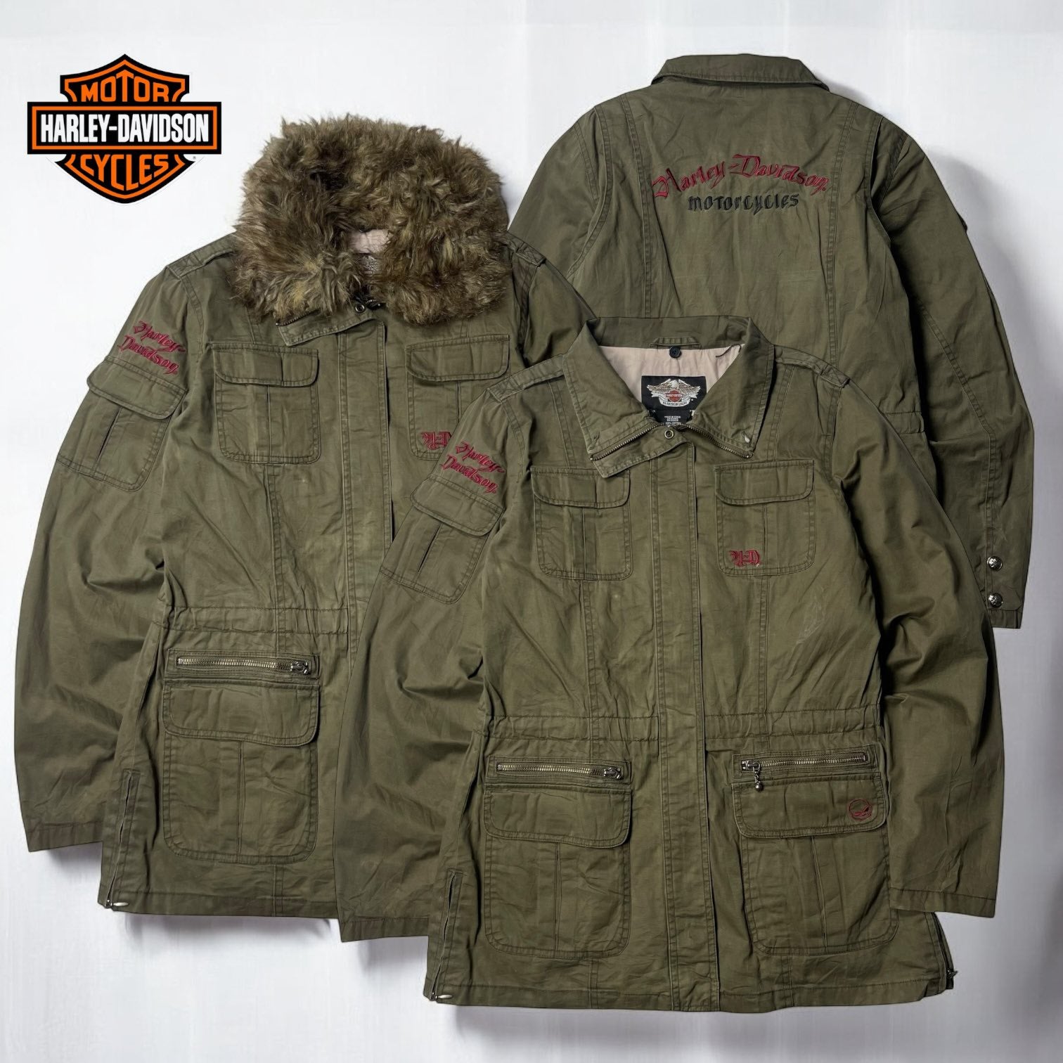Harley-Davidson Military-Style Field Jacket | Size L | Made in China 🇨🇳