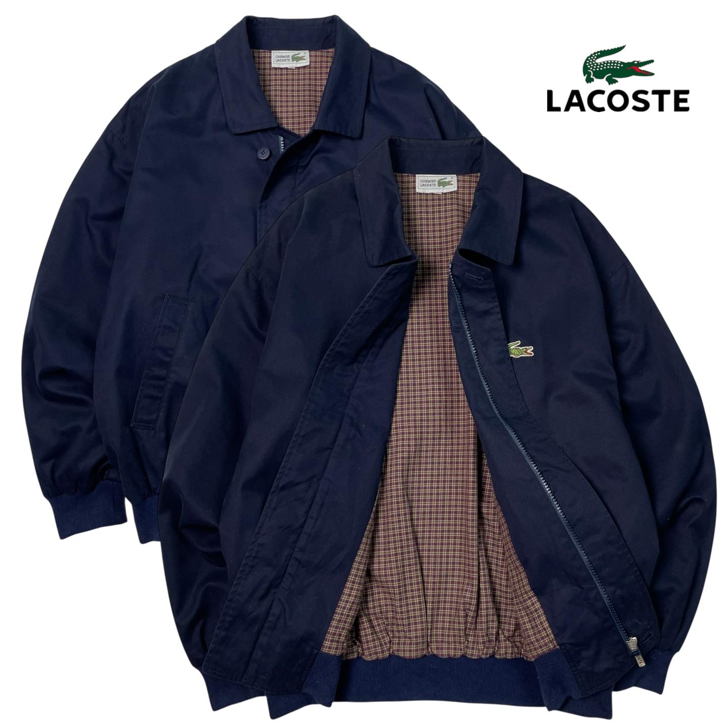 Lacoste Vintage Harrington Jacket | L | Made in Japan