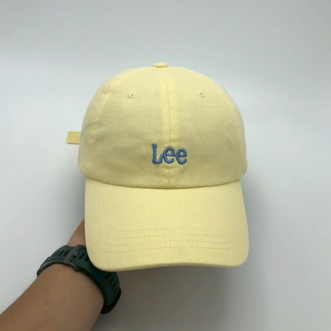 Lee Yellow Baseball Cap | One Size | Made in Cambodia 🇰🇭
