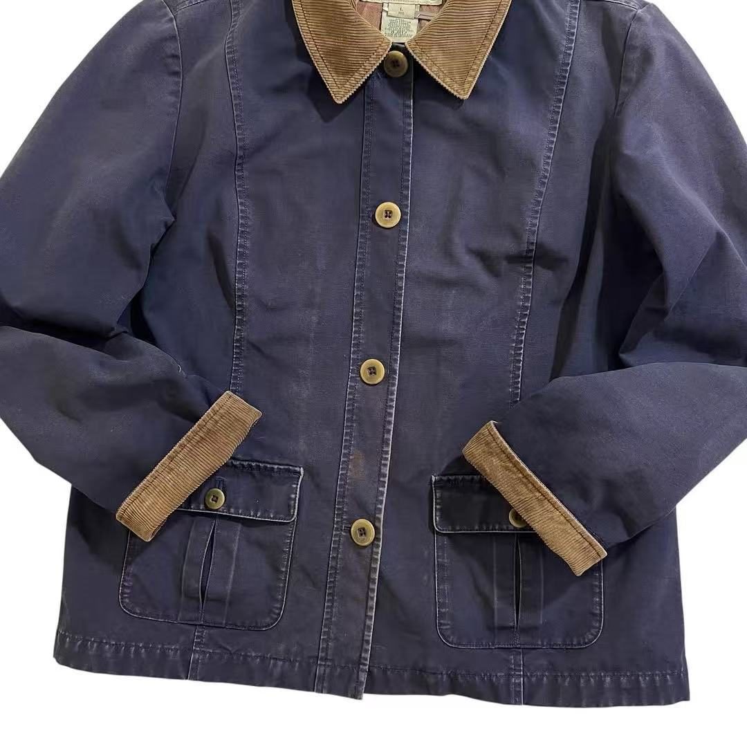 L.L.Bean Lined Cotton Chore Jacket | Navy | Made in USA 🇺🇸 | Unisex M