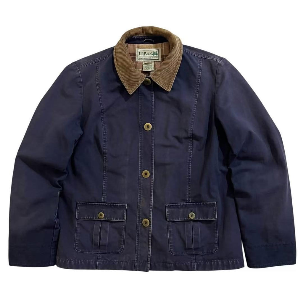 L.L.Bean Lined Cotton Chore Jacket | Navy | Made in USA 🇺🇸 | Unisex M
