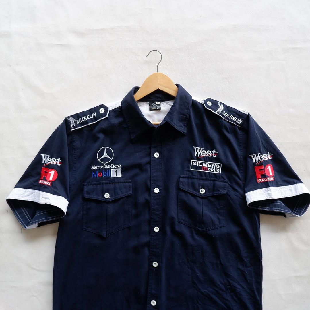 Mercedes-Benz West F1 Racing Pit Crew Shirt | XXL | Made in Unknown 🇺🇳