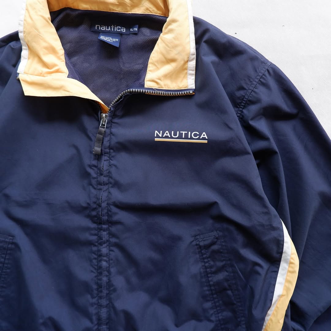 Nautica Sailing Graphic Windbreaker Jacket | XL | Made in China 🇨🇳