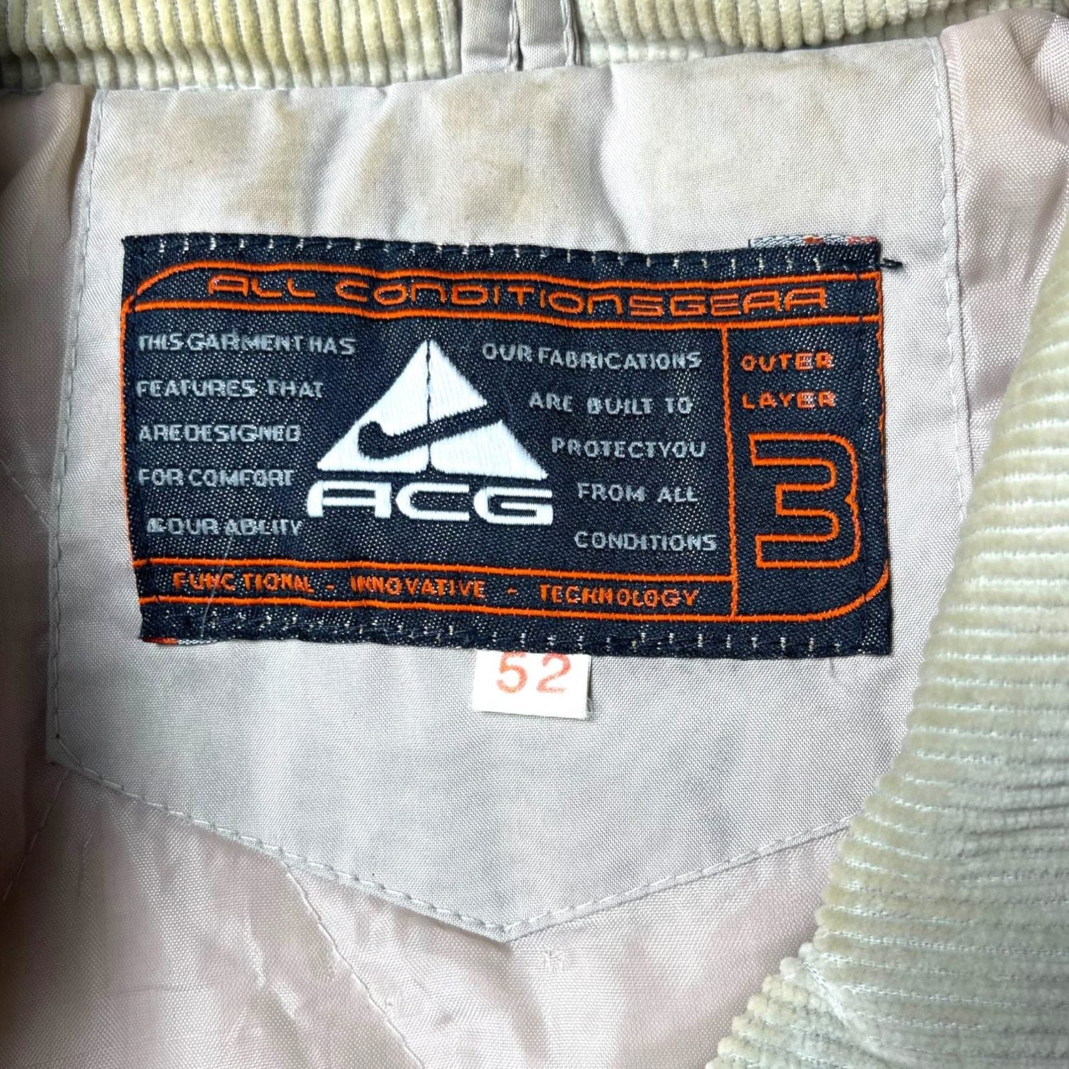 Nike ACG Vintage Bomber Jacket | Size 52 | Origin Unknown