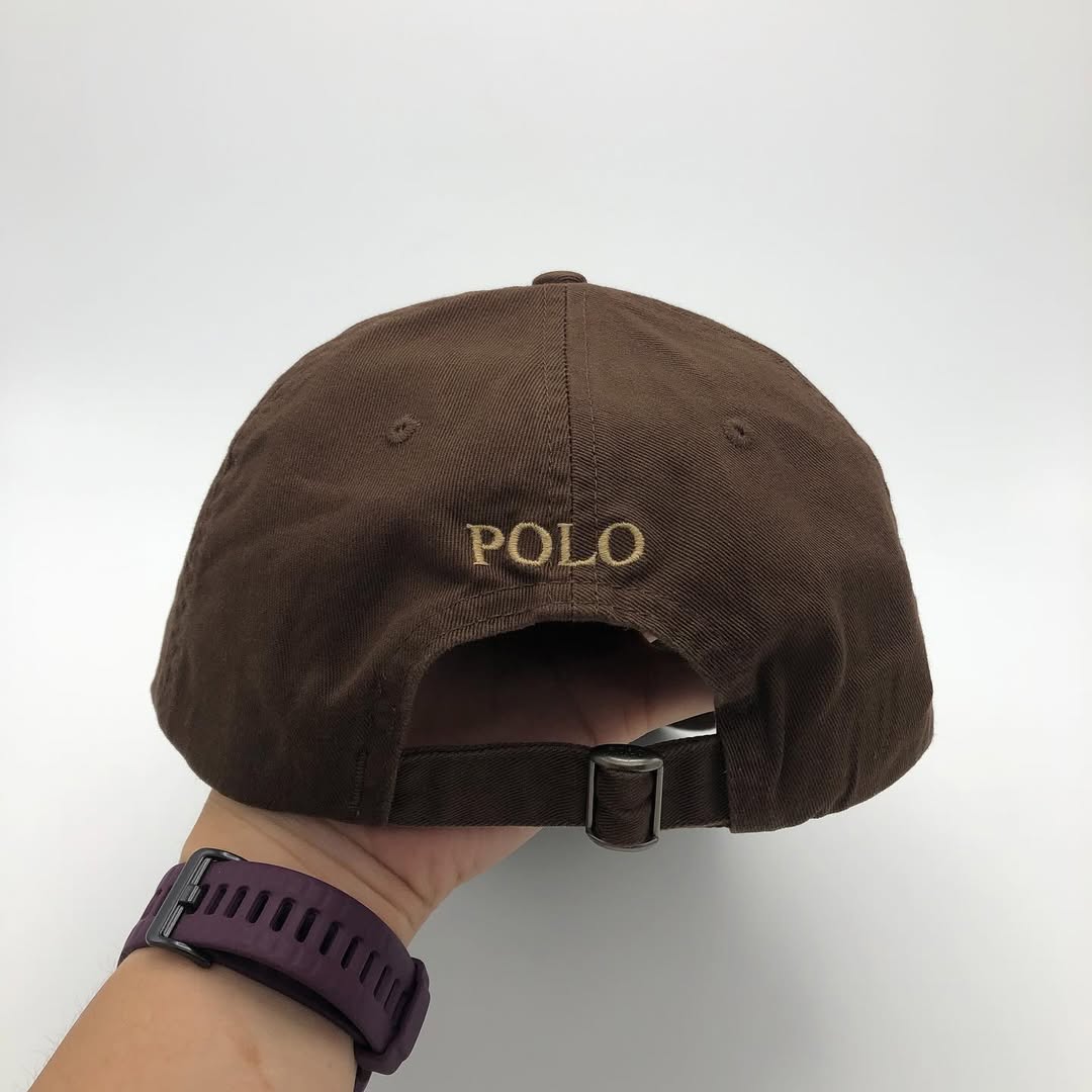 Polo Ralph Lauren Brown Baseball Cap | One Size | Made in Cambodia 🇰🇭