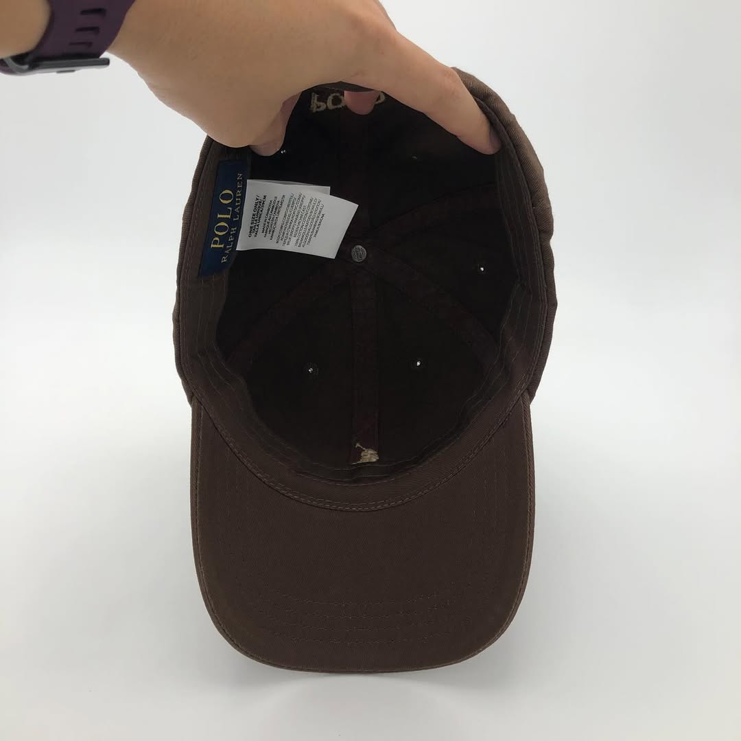 Polo Ralph Lauren Brown Baseball Cap | One Size | Made in Cambodia 🇰🇭