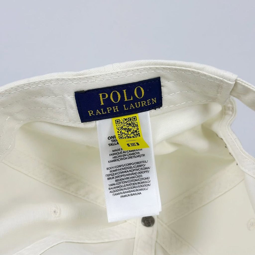 POLO RALPH LAUREN Vintage Baseball Cap 90s | Tone-on-Tone Logo | Made in Cambodia 🇰🇭