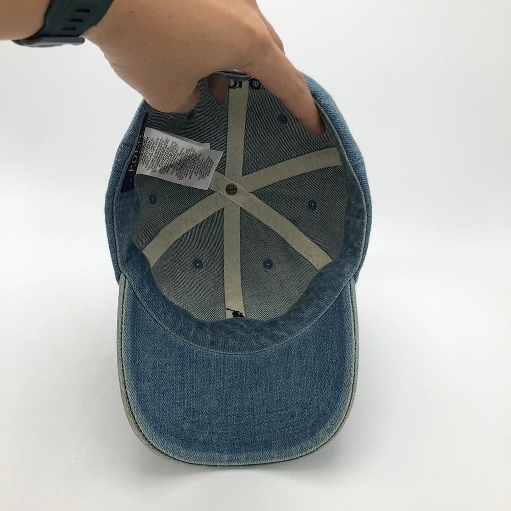 POLO RALPH LAUREN Denim Baseball Cap | Adjustable | Made in Cambodia 🇰🇭