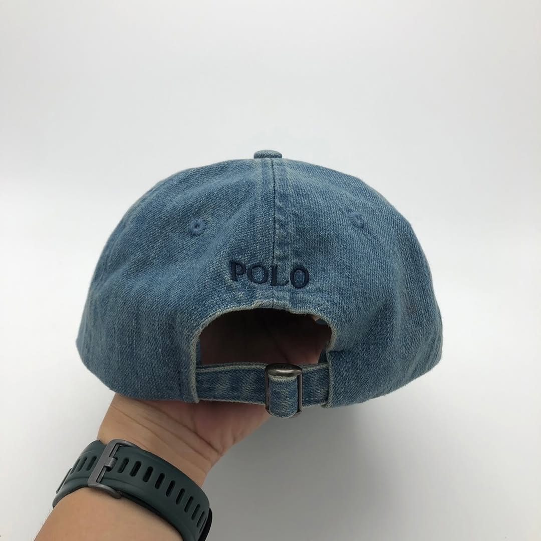 POLO RALPH LAUREN Denim Baseball Cap | Adjustable | Made in Cambodia 🇰🇭