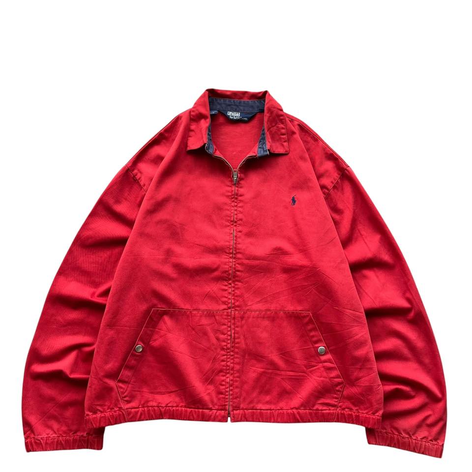 Polo Ralph Lauren Red Zip-Up Jacket | Size L | Made in Malaysia 🇲🇾