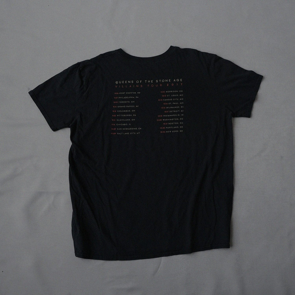Queens of the Stone Age "Villains Tour 2017" Concert T-Shirt | Size M | Made in