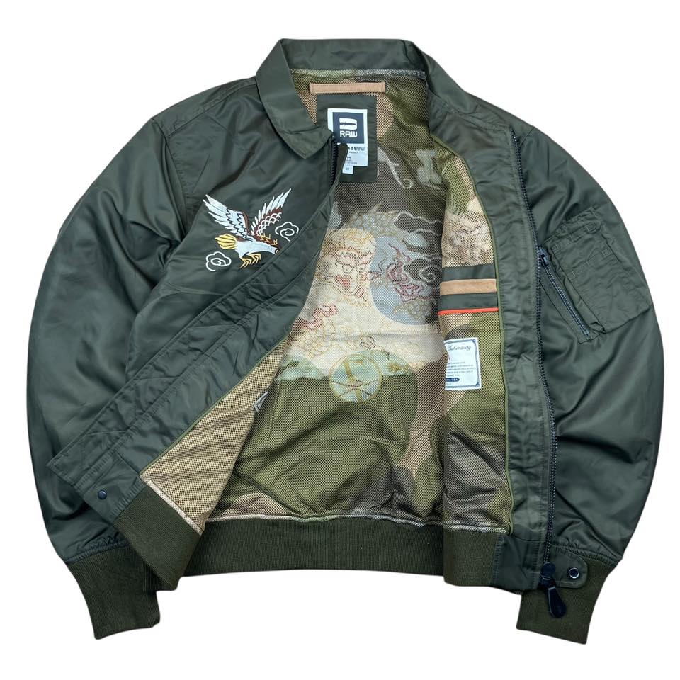 STRIDER-D9 RAW 7th Air Force Embroidered Souvenir Jacket | Size M | Made in China