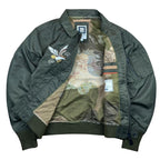 STRIDER-D9 RAW 7th Air Force Embroidered Souvenir Jacket | Size M | Made in China