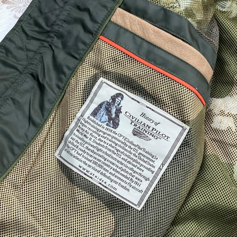 STRIDER-D9 RAW 7th Air Force Embroidered Souvenir Jacket | Size M | Made in China