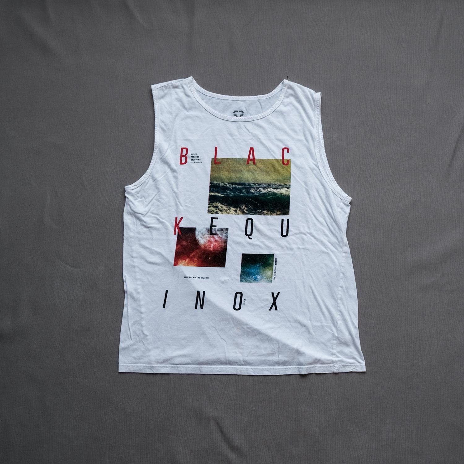 Graphic Print Sleeveless Tank | Size M