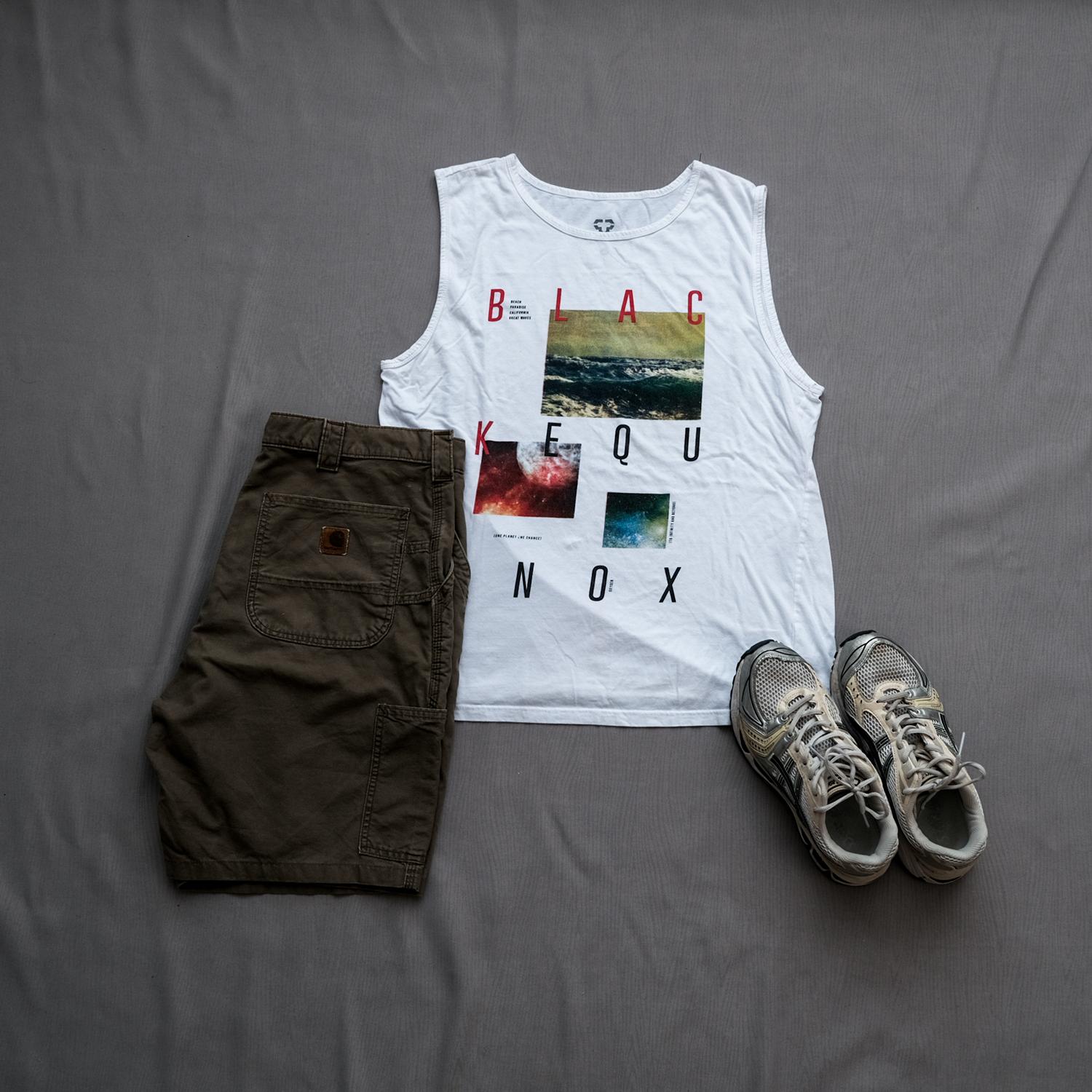 Graphic Print Sleeveless Tank | Size M