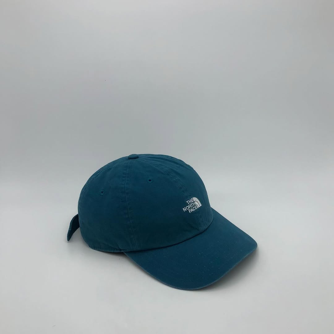 The North Face Cotton Twill Dad Hat | Teal | Adjustable Strapback