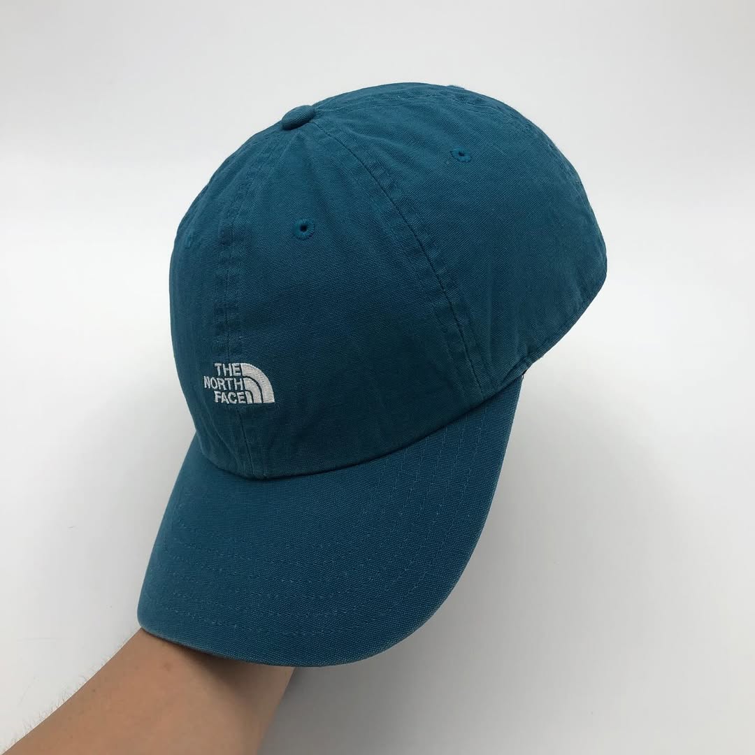 The North Face Cotton Twill Dad Hat | Teal | Adjustable Strapback