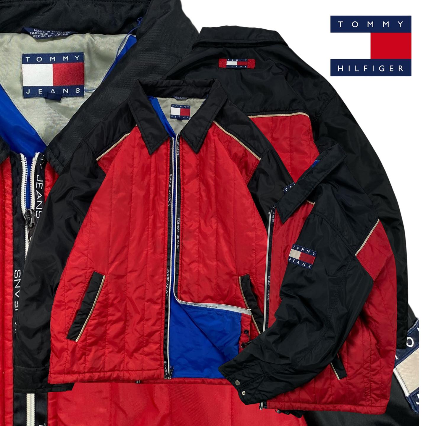 Tommy Jeans Colorblock Puffer Jacket | Size S | Made in China 🇨🇳