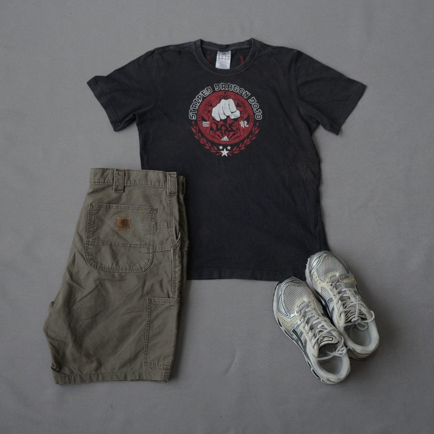 Adidas 'Striped Dragon Dojo' Graphic T-Shirt | Size M | Made in Turkey 🇹🇷