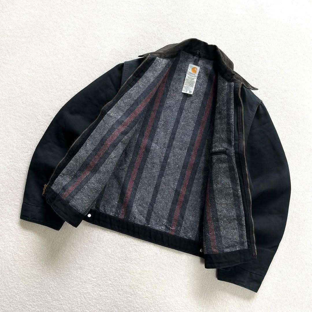 Carhartt Duck Detroit Jacket J01 BLK | 44 Regular | Made in USA 🇺🇸 - 图片 2