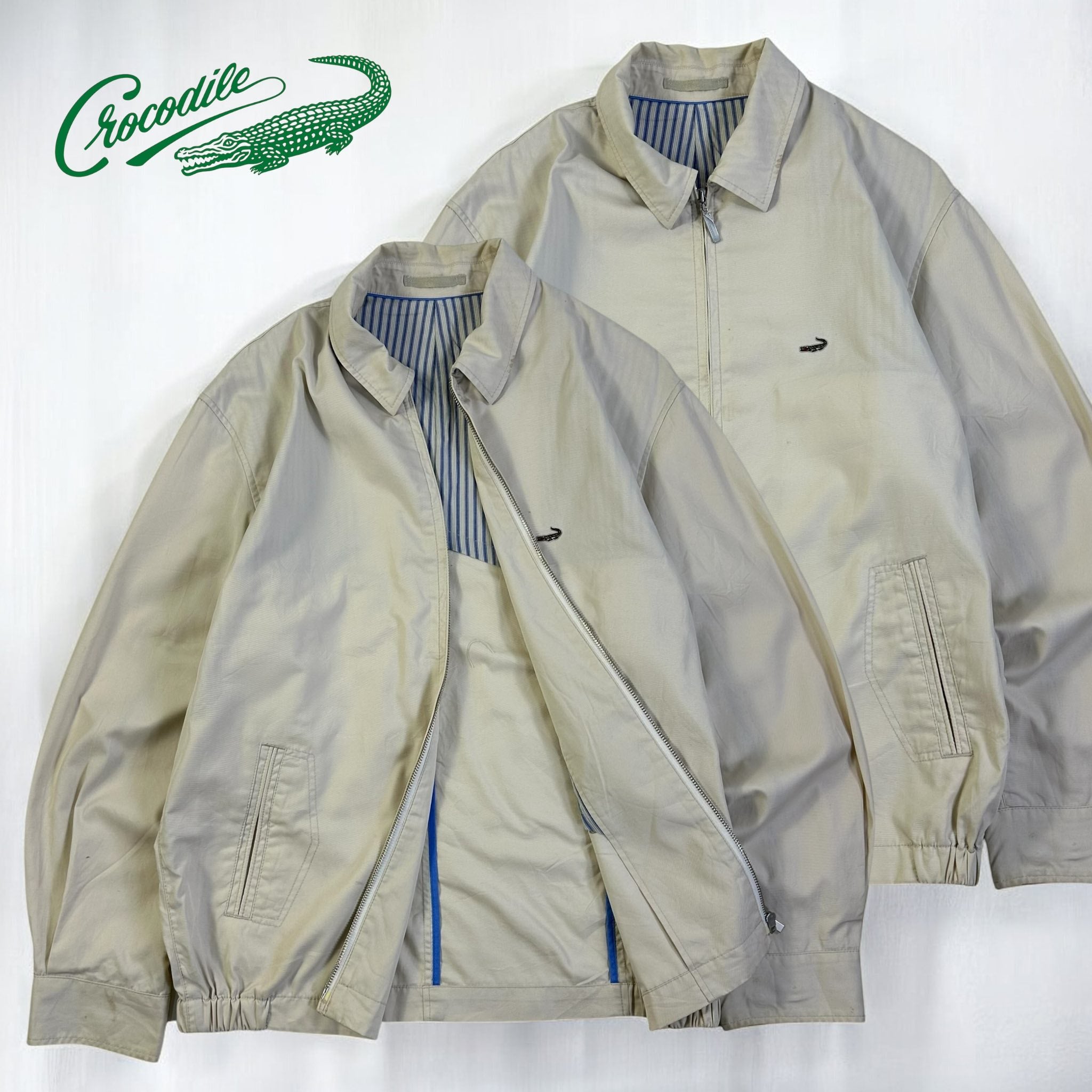 Crocodile Zip-Up Jacket | Size L | Made in Korea 🇰🇷