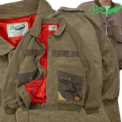 Crocodile Vintage Panel Wool Jacket | Size M | Made in Korea 🇰🇷