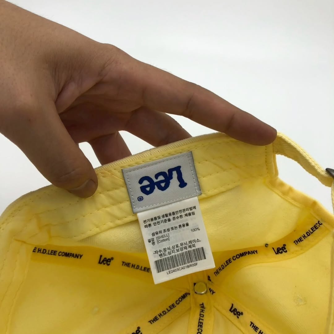 Lee Yellow Baseball Cap | One Size | Made in Cambodia 🇰🇭 - 图片 6