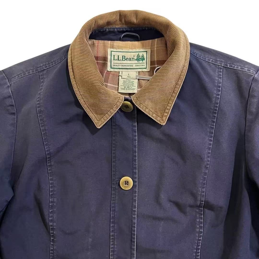 L.L.Bean Lined Cotton Chore Jacket | Navy | Made in USA 🇺🇸 | Unisex M - 图片 3