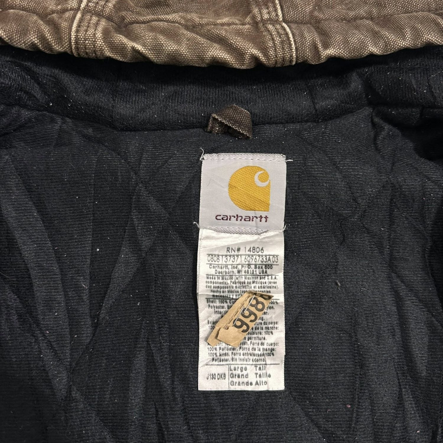 Carhartt J130 Duck Canvas Work Jacket | Size L-Tall | Made in USA 🇺🇸 - 图片 9
